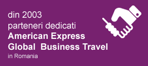 Din 2003 parteneri dedicati American Express in Romania