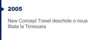 In 2005 New Concept Travel deschide un nou birou la Timisoara
